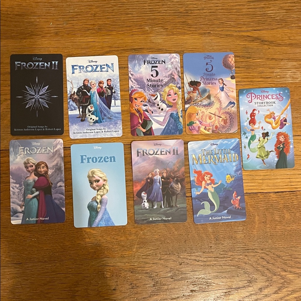 Disney Frozen and Princess Storybook YOTO LOT 9 Cards